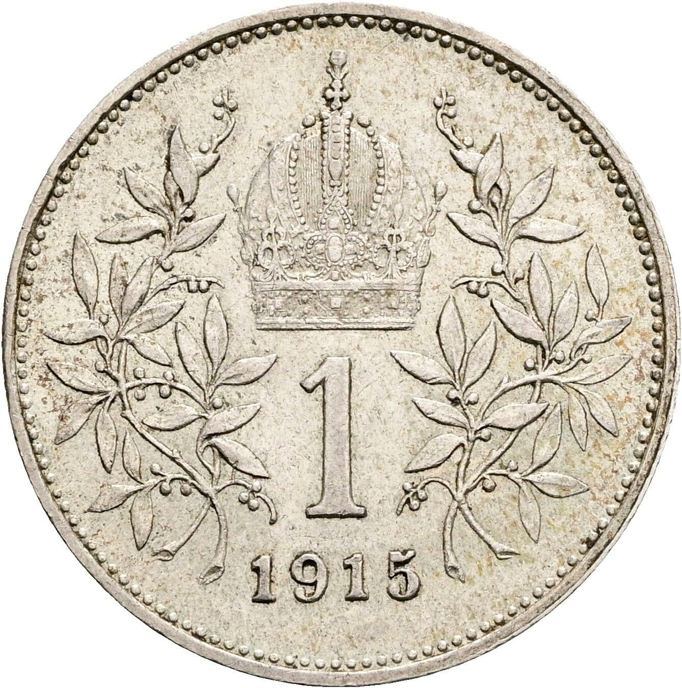1 Krone Franz Joseph I. 1848-1916 1915 – Rückseite