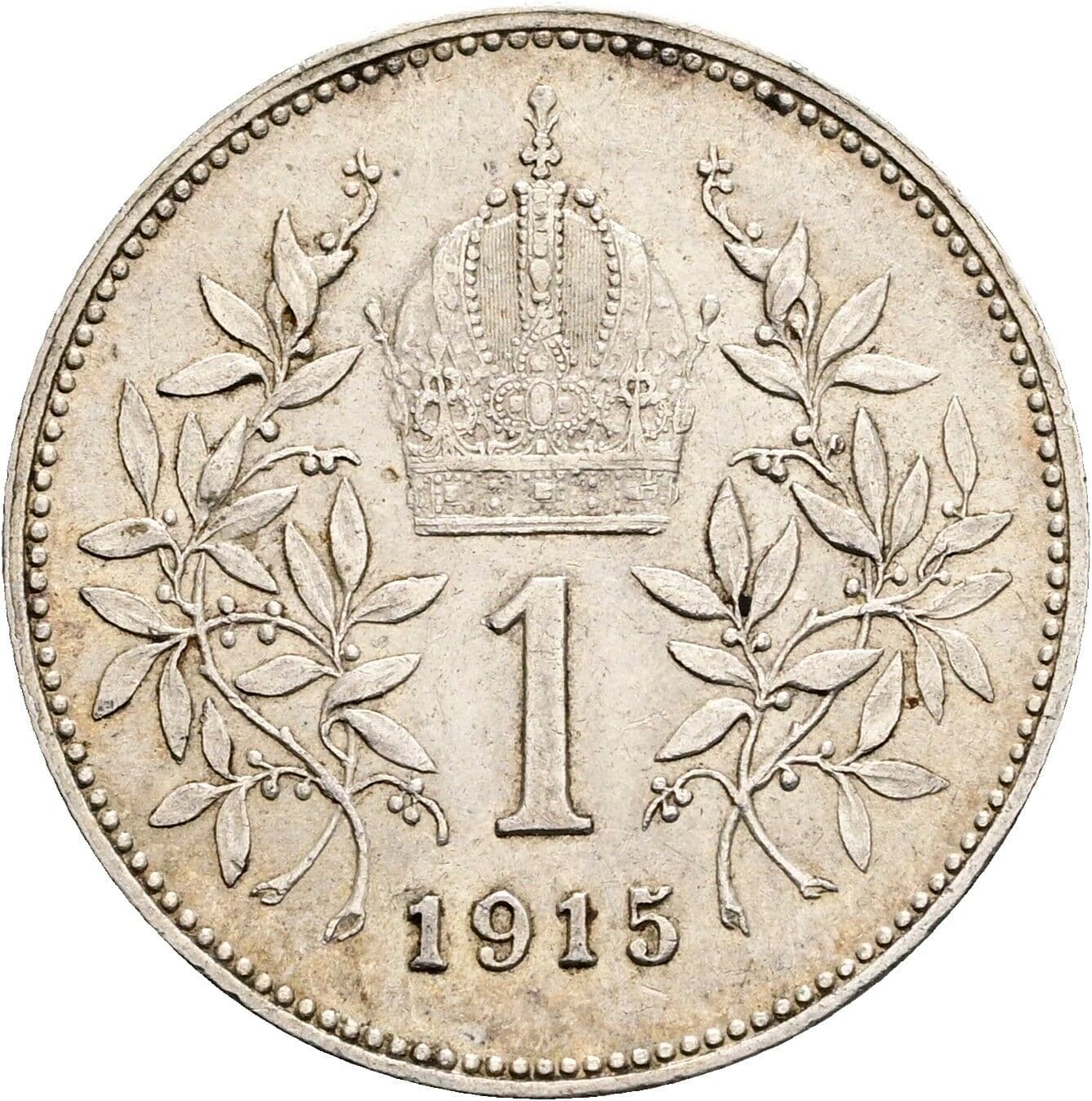 1 Krone Franz Joseph I. 1848-1916 1915 – Rückseite