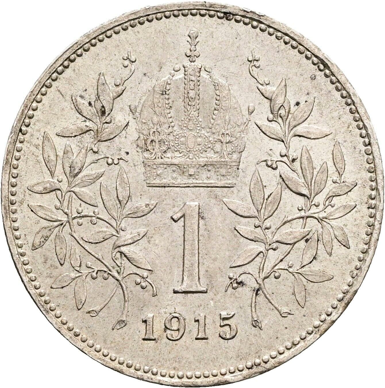 1 Krone Franz Joseph I. 1848-1916 1915 – Rückseite