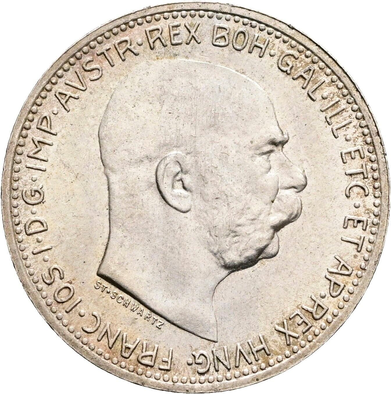 1 Krone Franz Joseph I. 1848-1916 1915 – Vorderseite