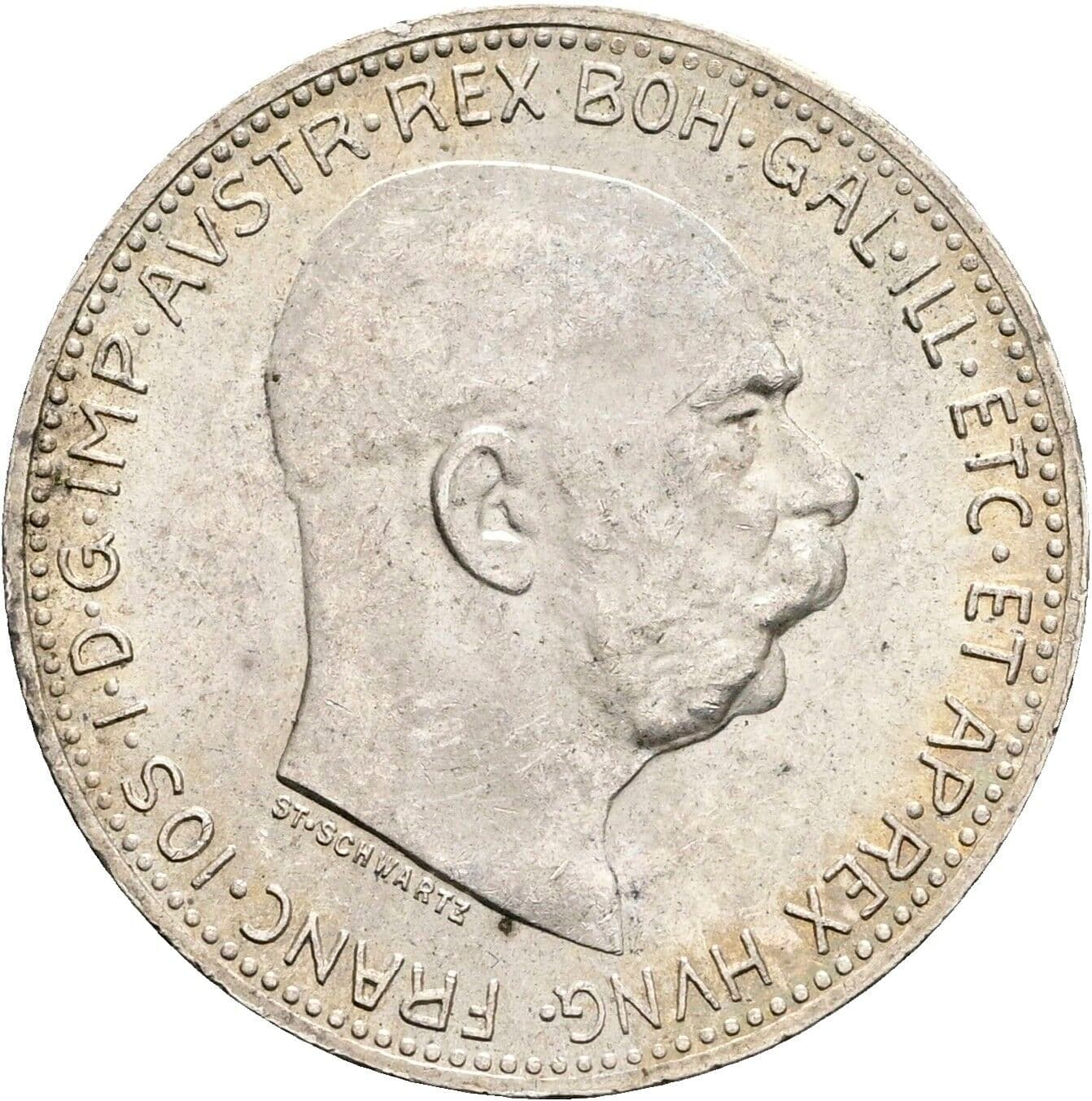 1 Krone Franz Joseph I. 1848-1916 1916 – Vorderseite