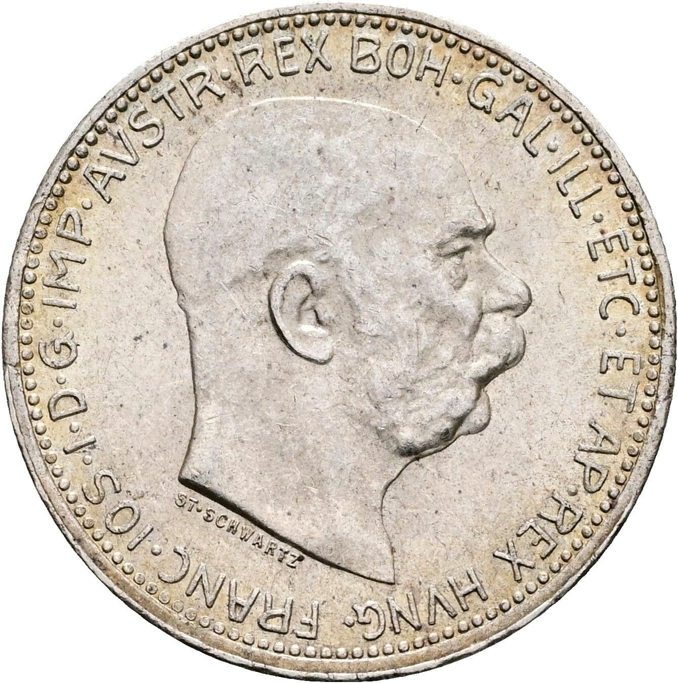 1 Krone Franz Joseph I. 1848-1916 1916 – Vorderseite