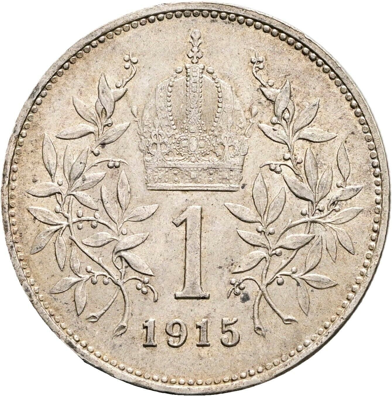 1 Krone Franz Joseph I. 1848-1916 1915 – Rückseite