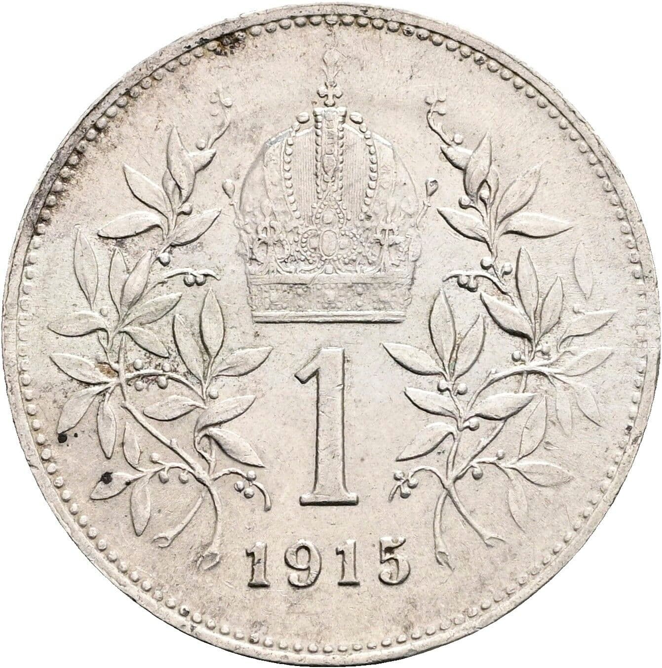 1 Krone Franz Joseph I. 1848-1916 1915 – Rückseite