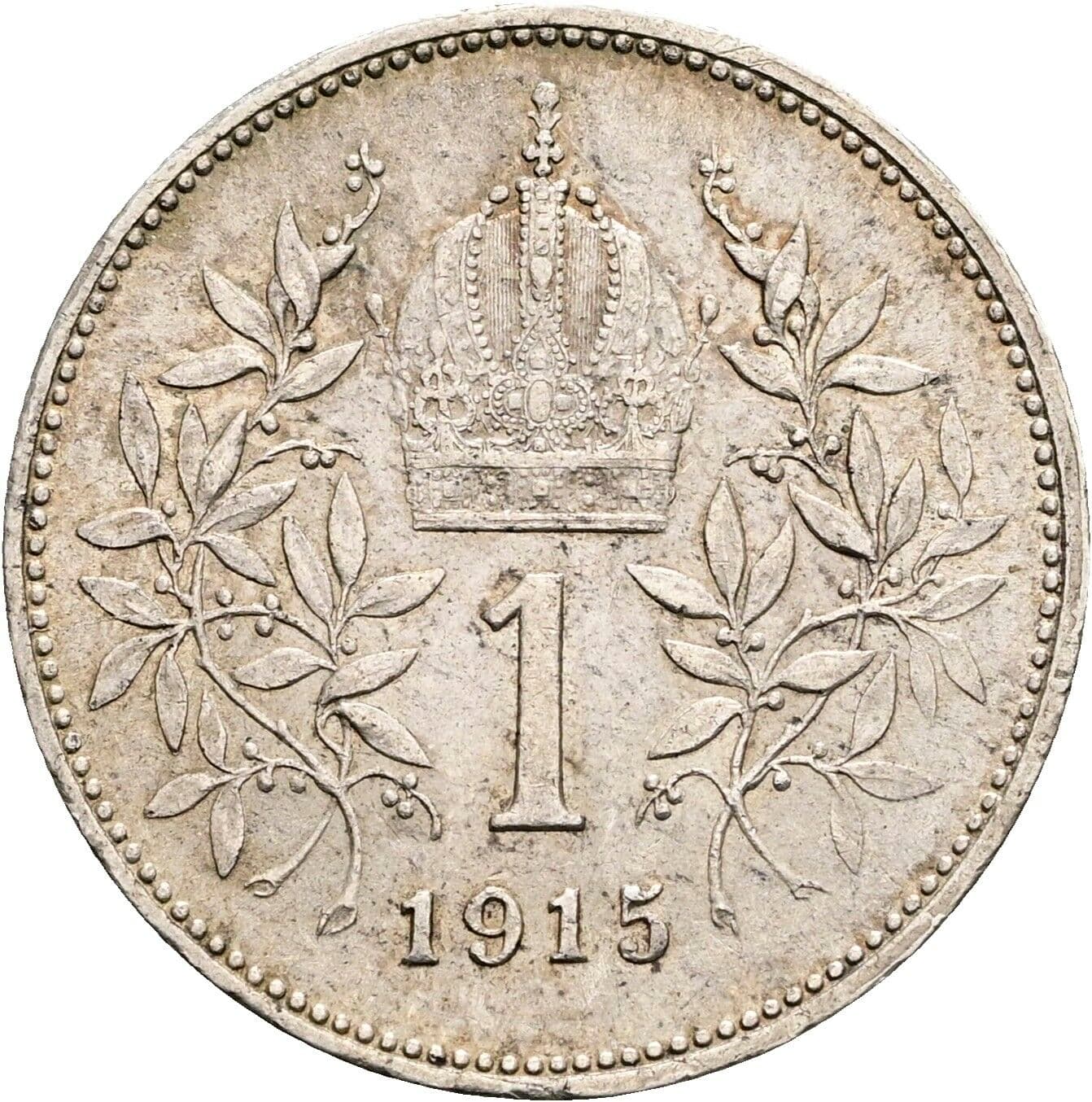 1 Krone Franz Joseph I. 1848-1916 1915 – Rückseite