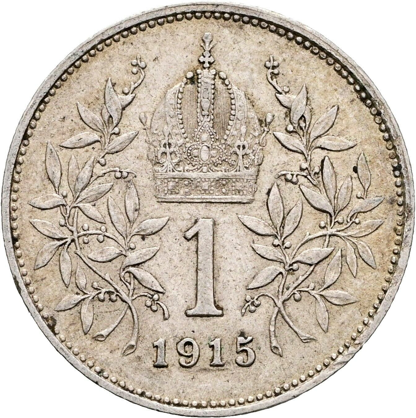 1 Krone Franz Joseph I. 1848-1916 1915 – Rückseite