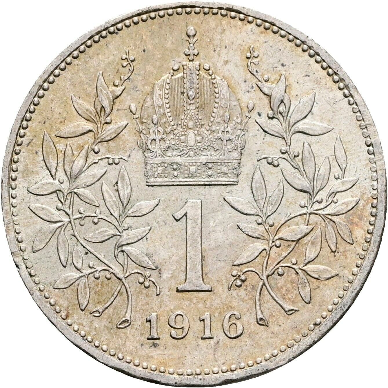 1 Krone Franz Joseph I. 1848-1916 1916 – Rückseite