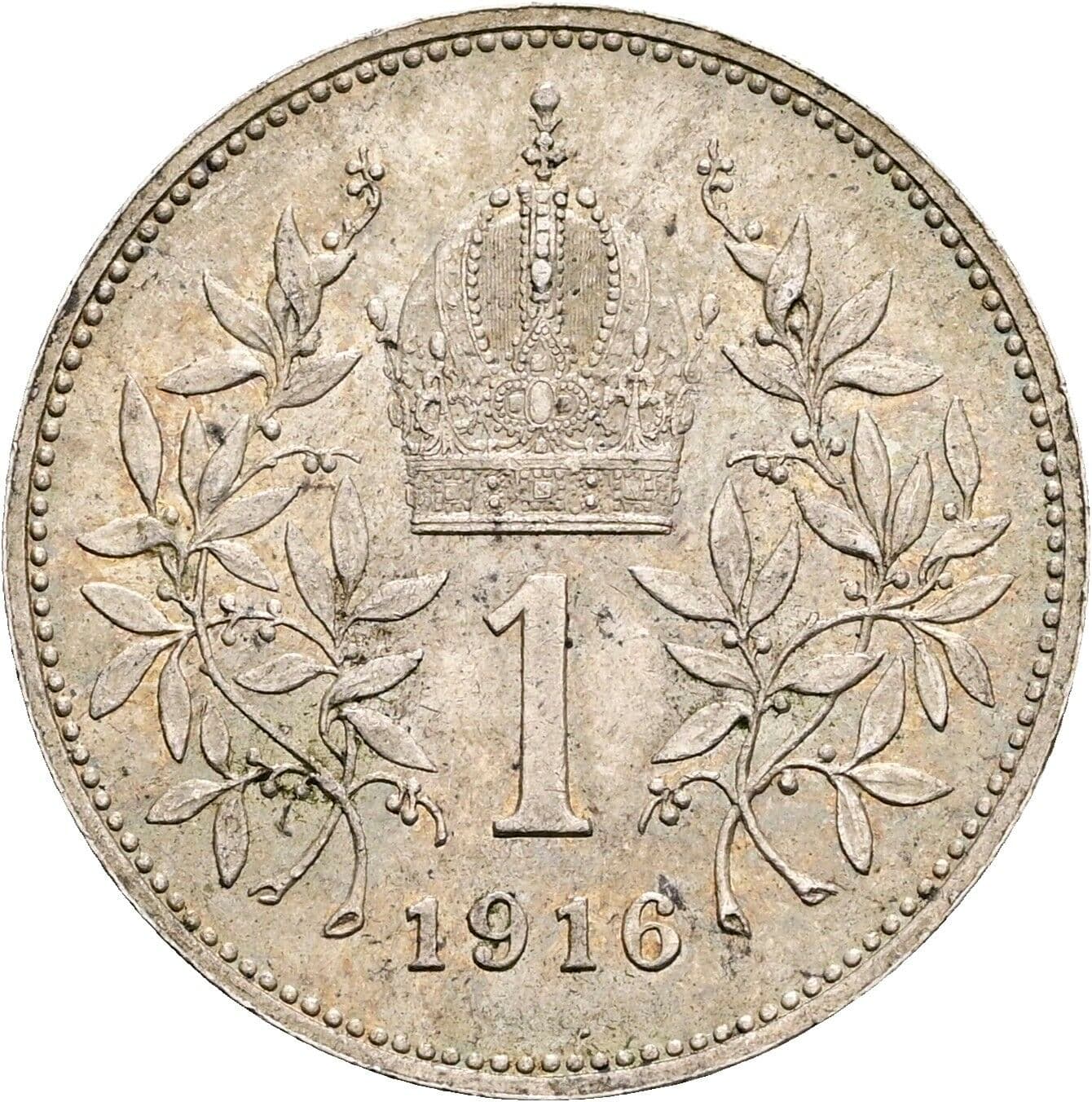 1 Krone Franz Joseph I. 1848-1916 1916 – Rückseite