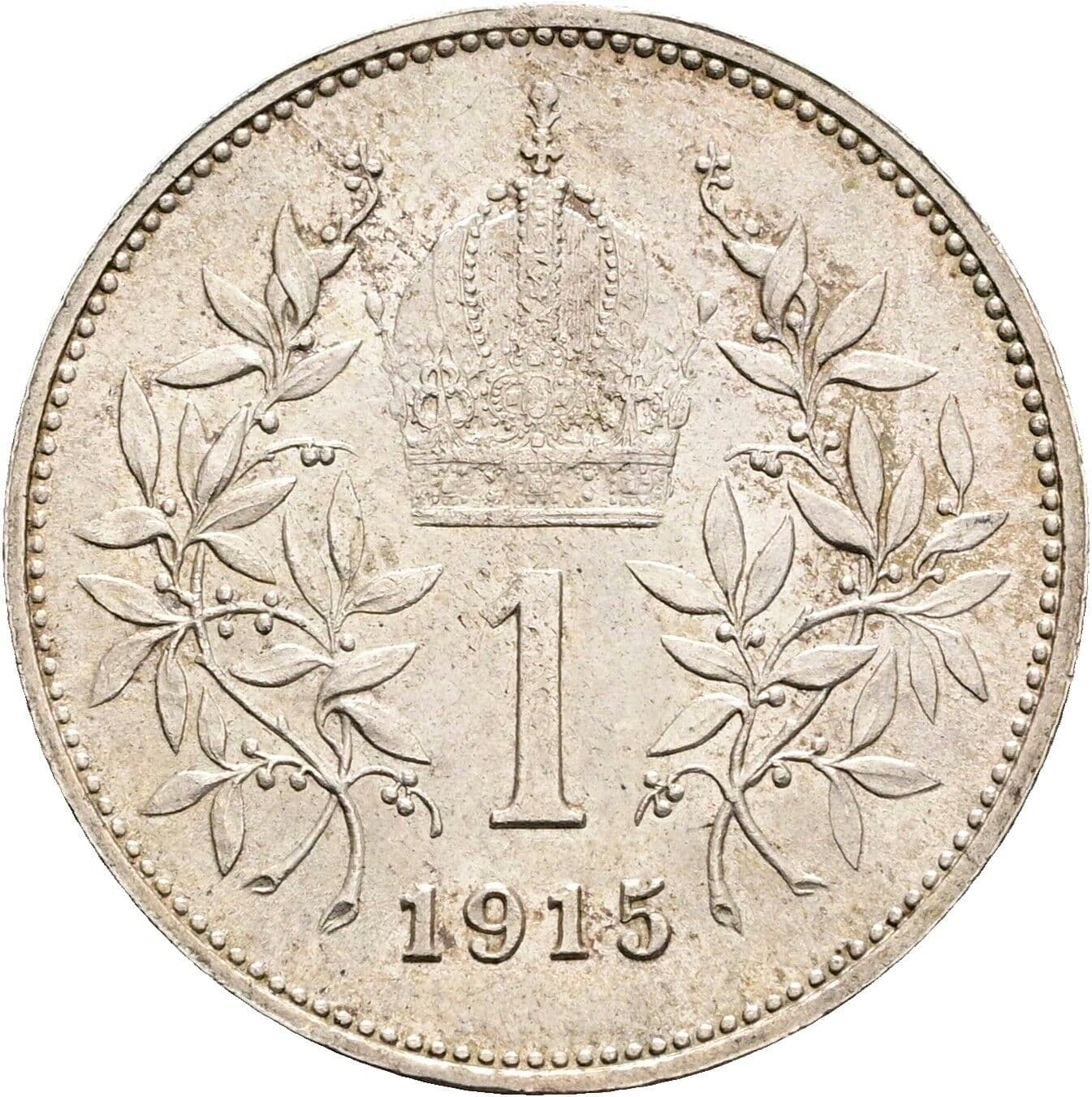 1 Krone Franz Joseph I. 1848-1916 1915 – Rückseite