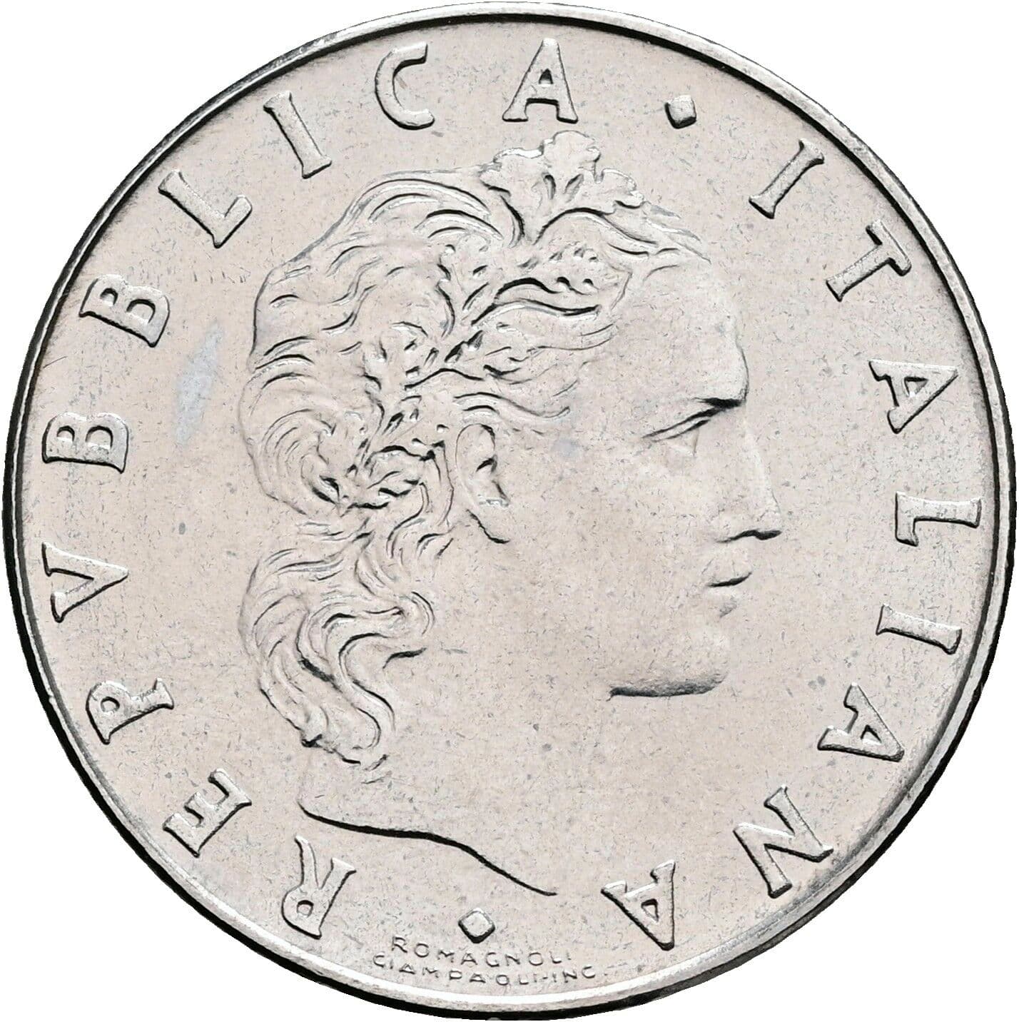 50 Lire 1980 – Vorderseite