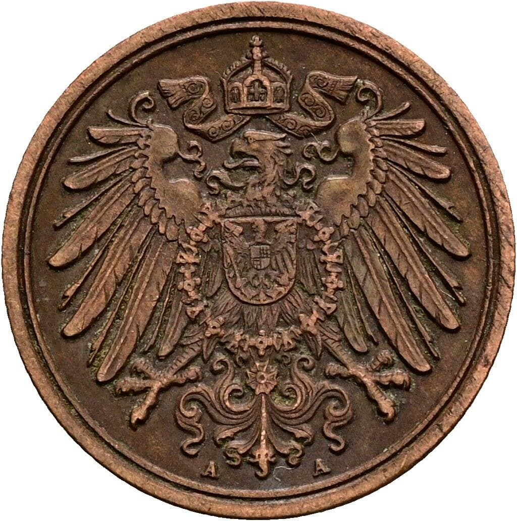 1 Pfennig 1906 A – Rückseite