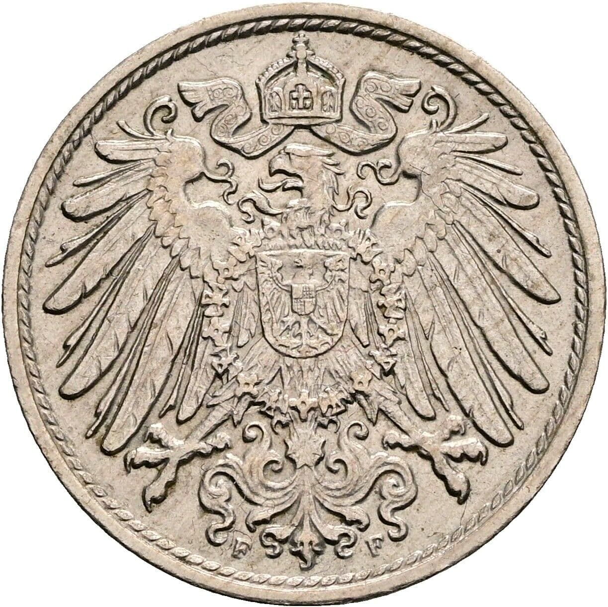 10 Pfennig 1912 F – Rückseite