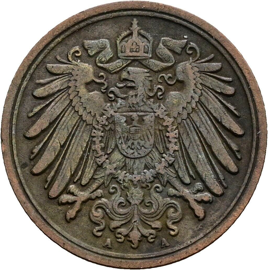 1 Pfennig 1911 A – Rückseite