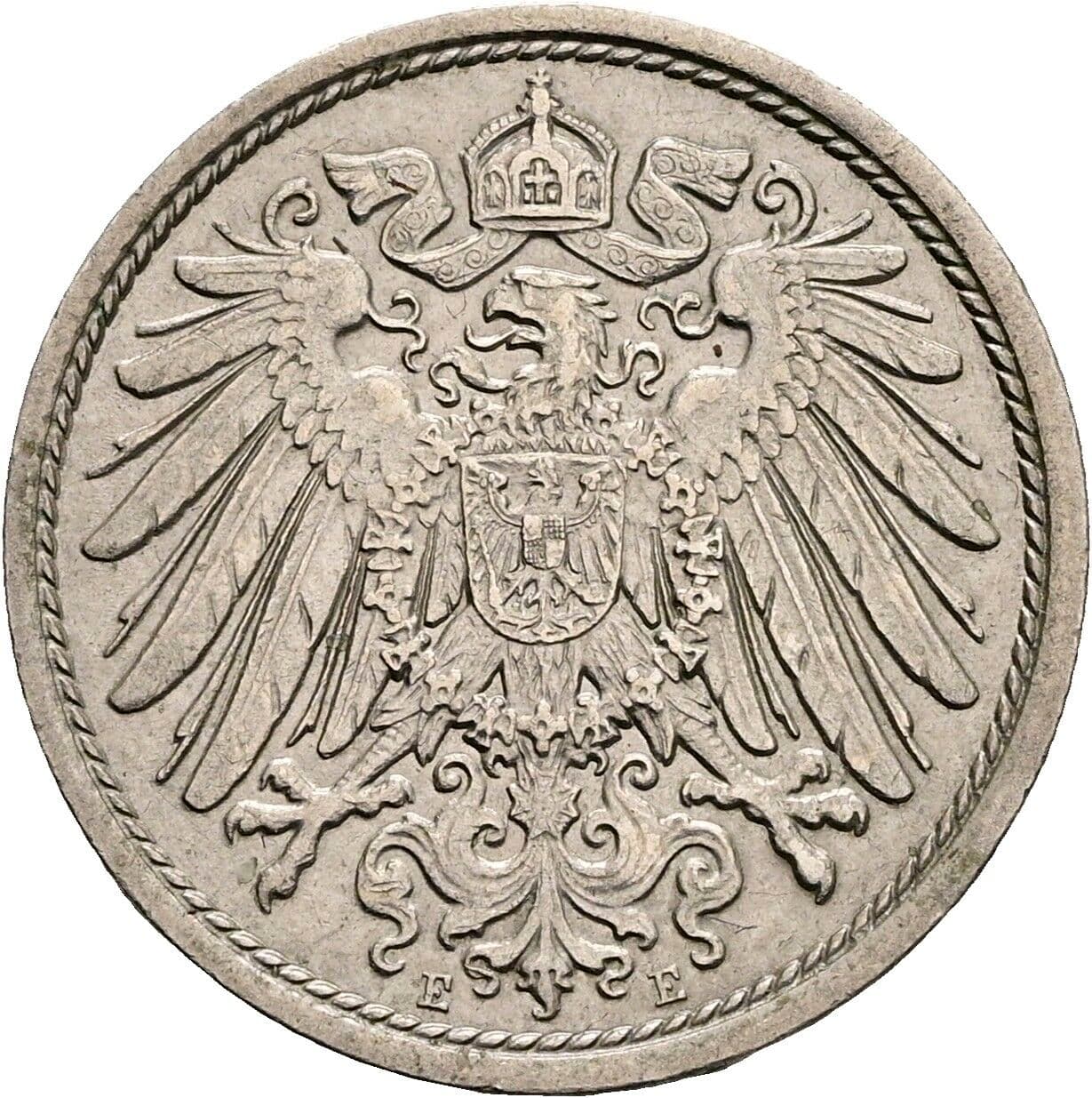 10 Pfennig 1914 E – Rückseite