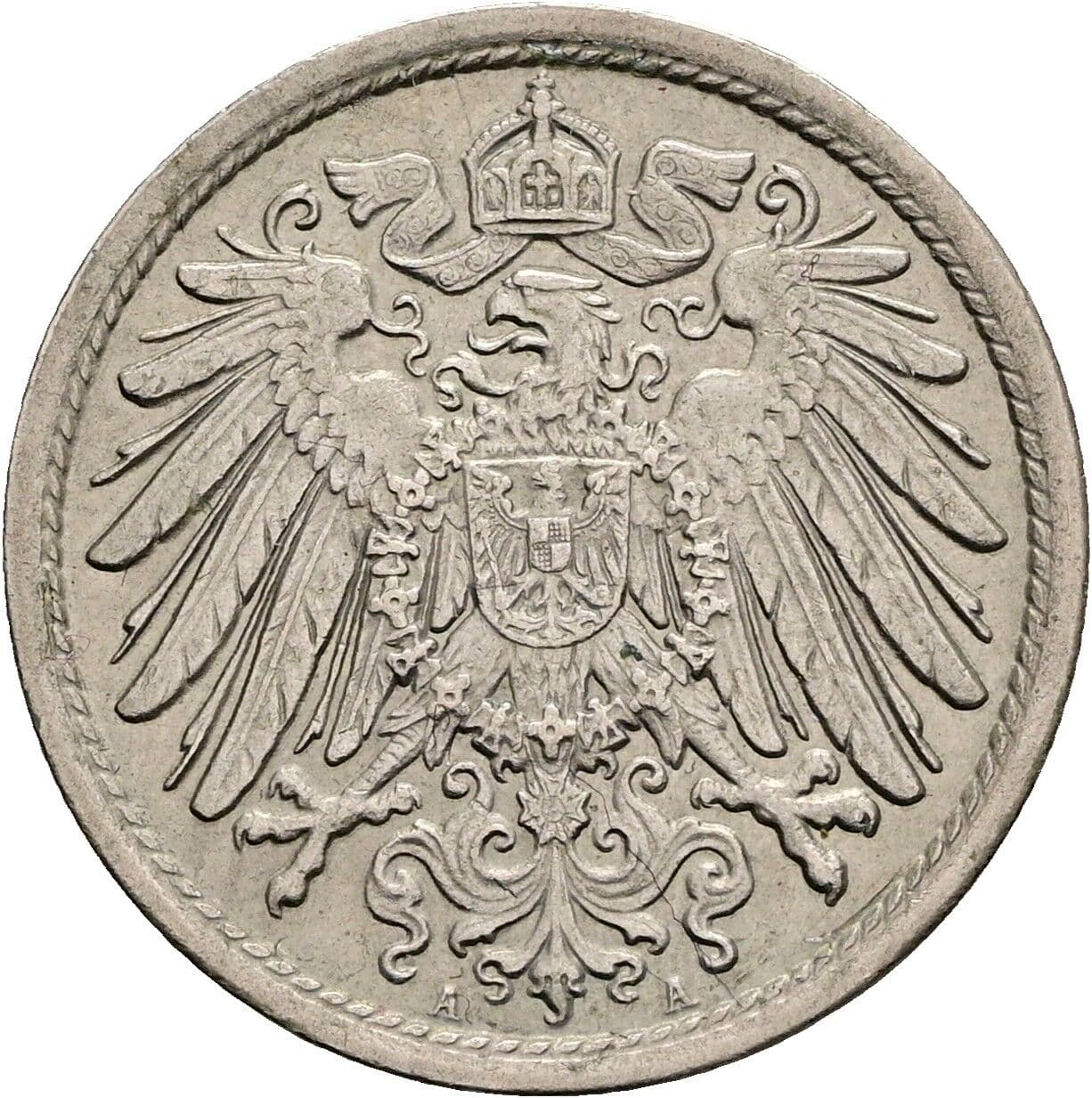 10 Pfennig 1912 A – Rückseite
