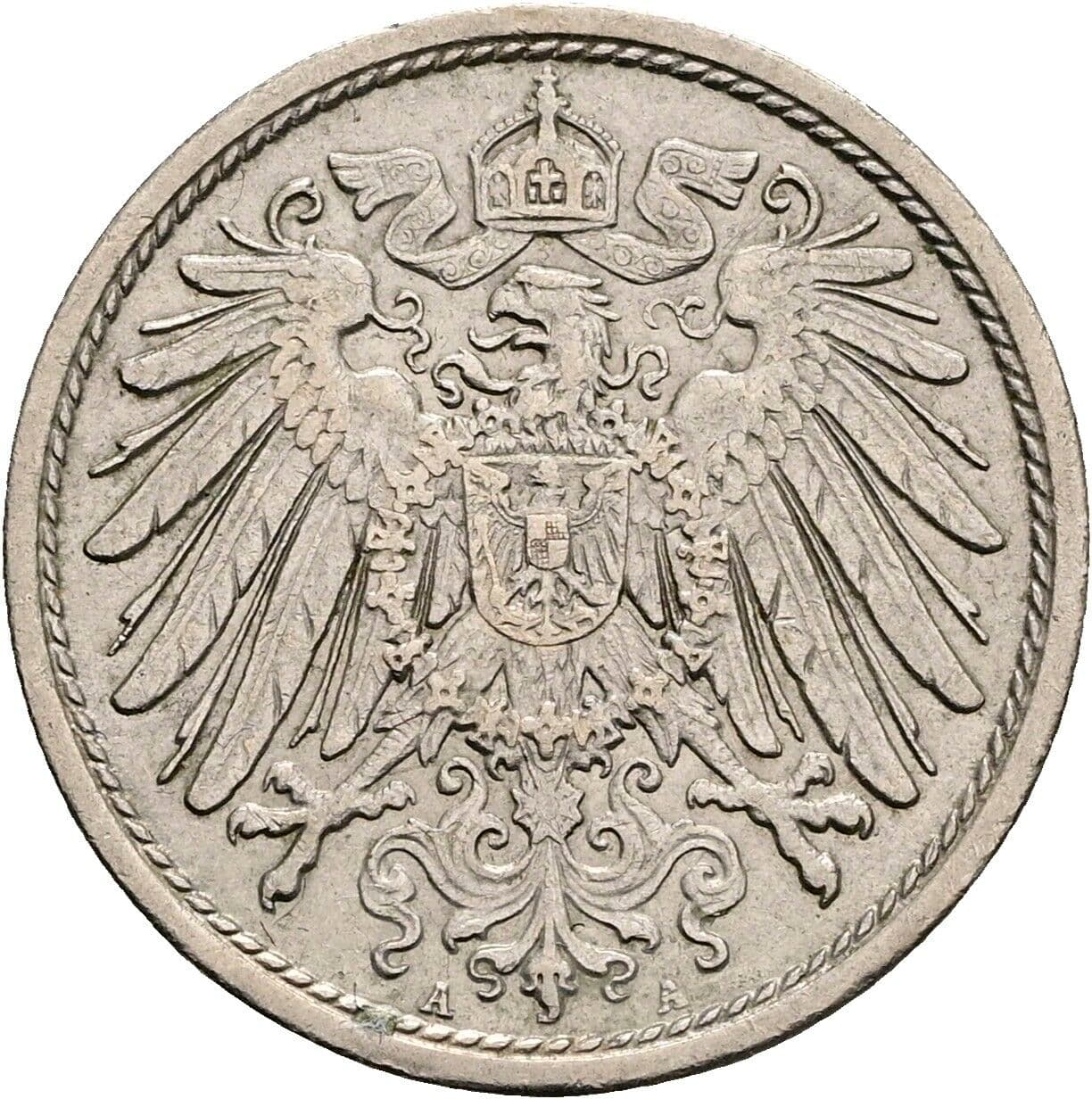 10 Pfennig 1915 A – Rückseite