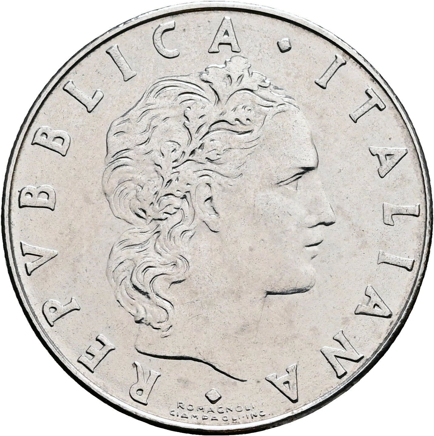 50 Lire 1976 – Vorderseite