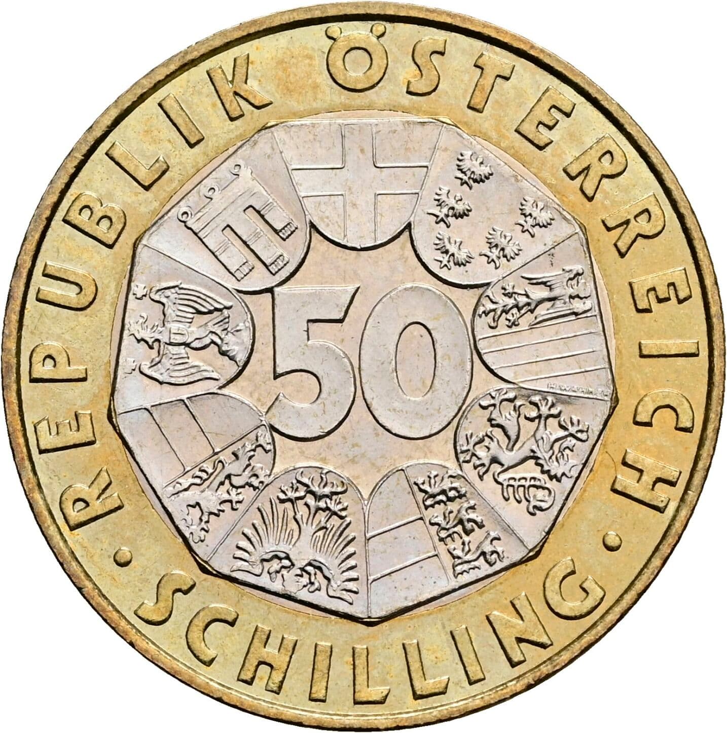 50 Schilling 1997 – Vorderseite