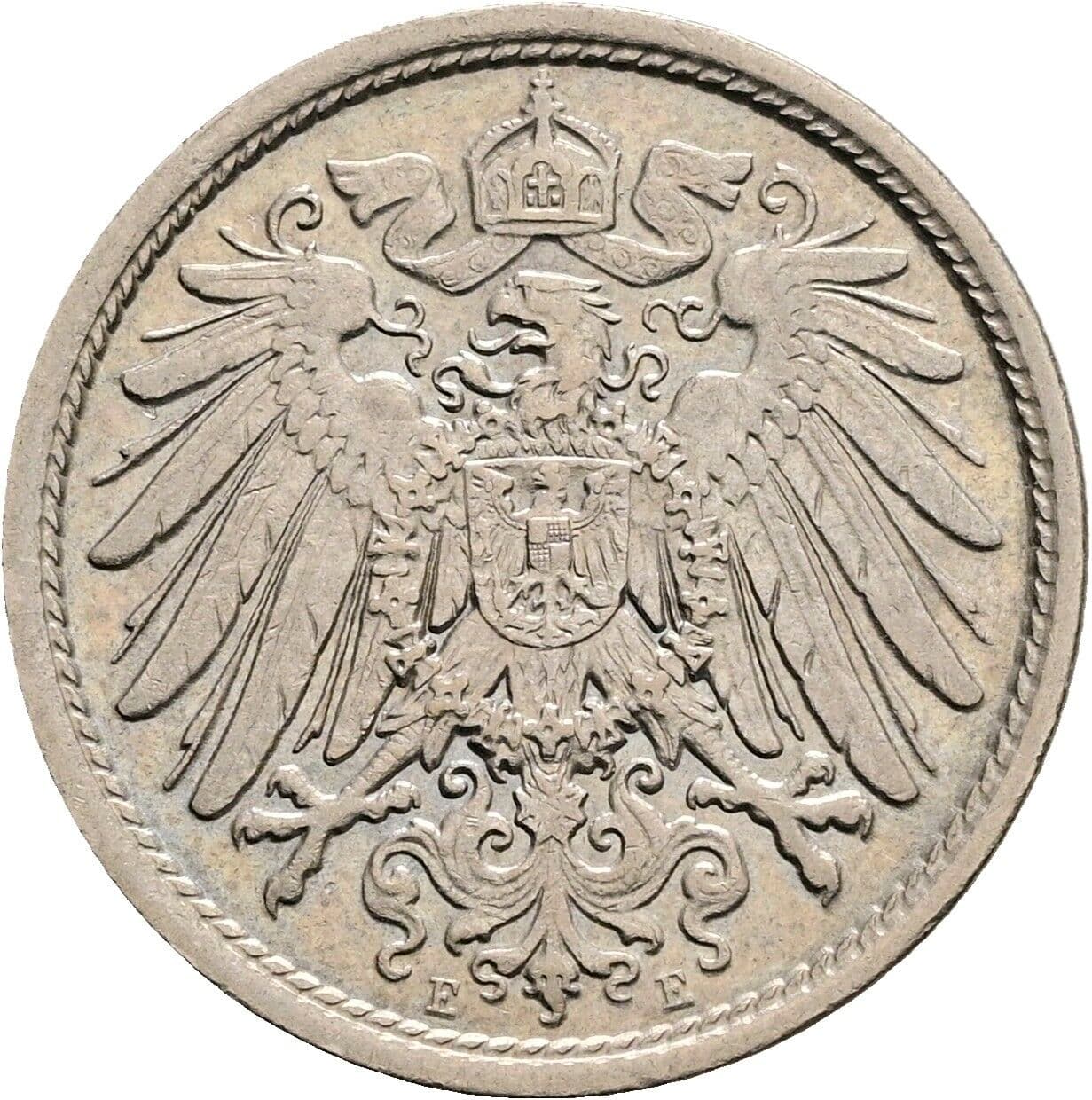 10 Pfennig 1913 E – Rückseite