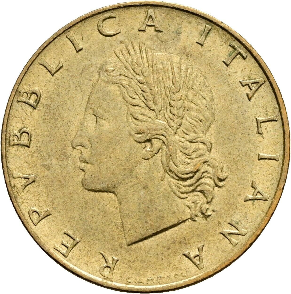 20 Lire 1980 – Vorderseite