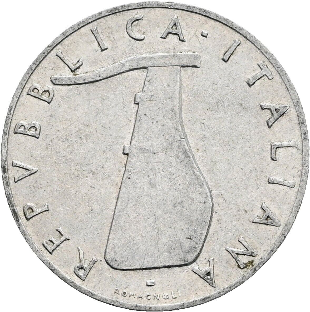 5 Lire 1954 – Vorderseite