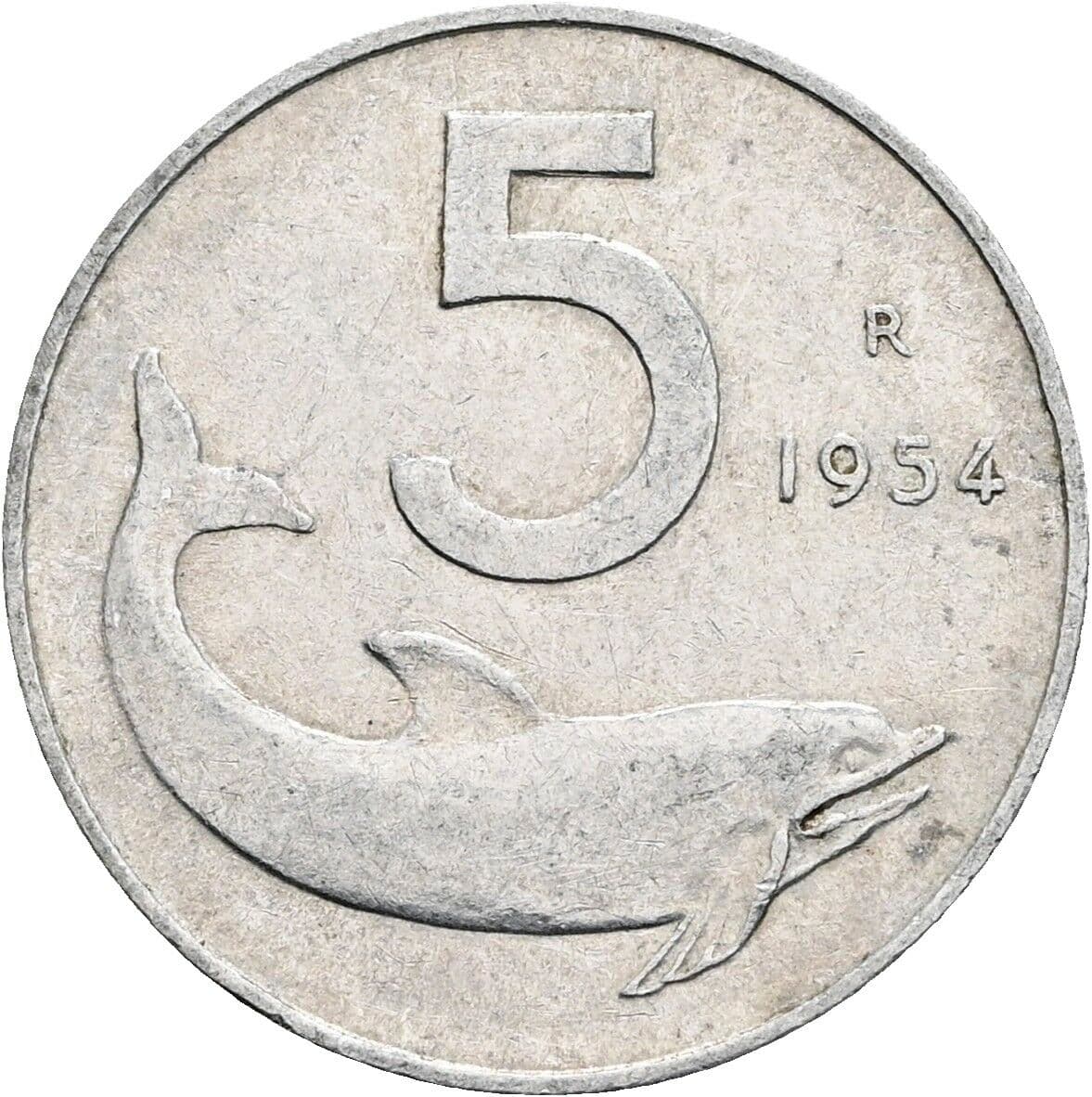 5 Lire 1954 – Vorderseite