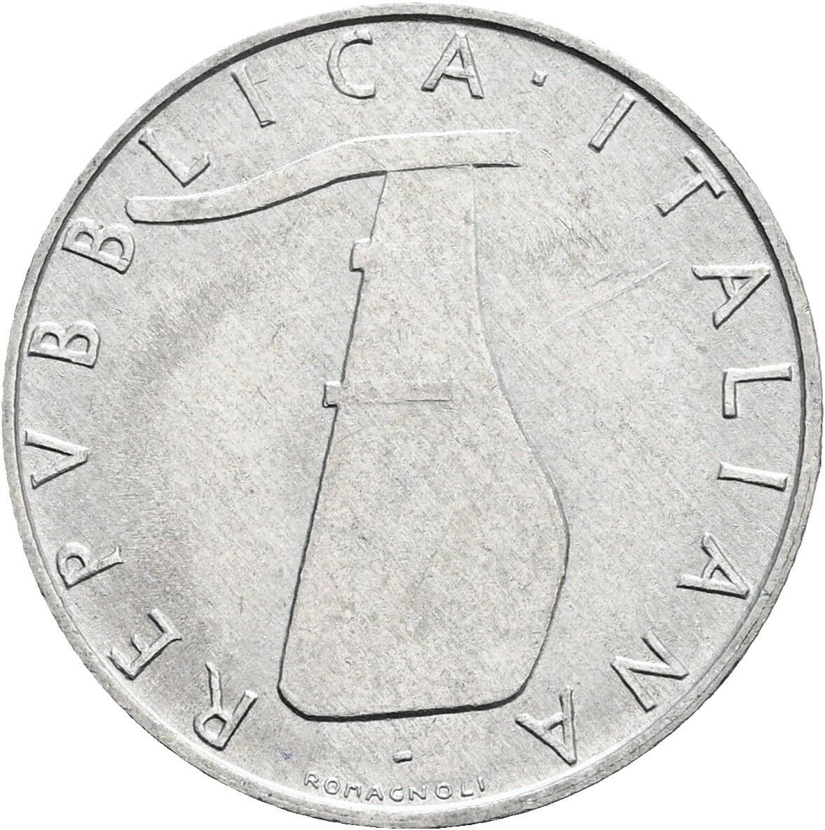 5 Lire 1985 – Rückseite