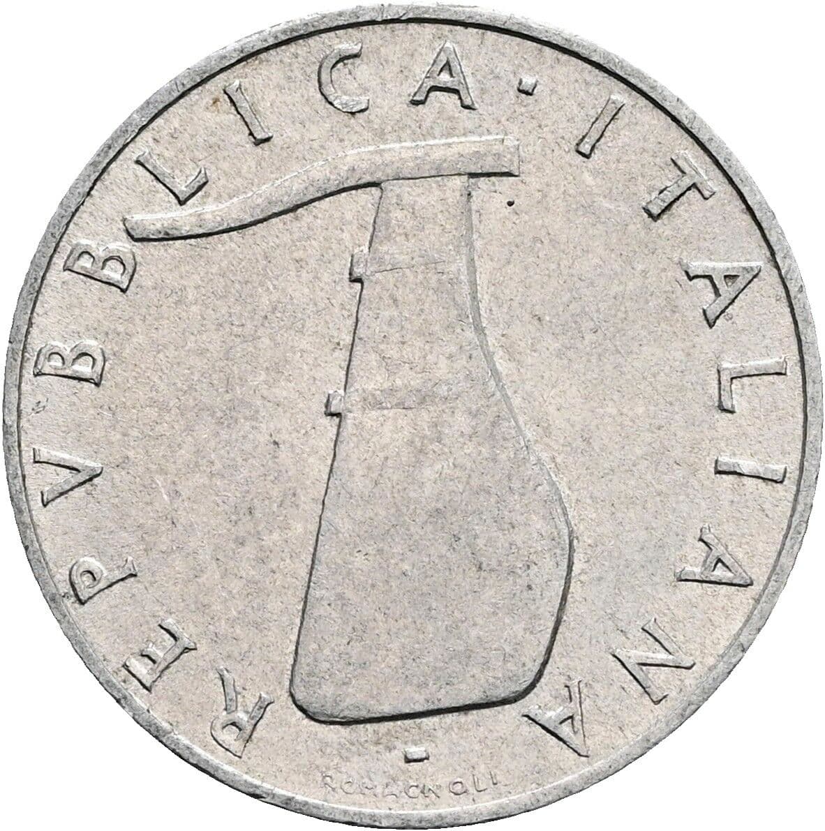 5 Lire 1951 – Rückseite