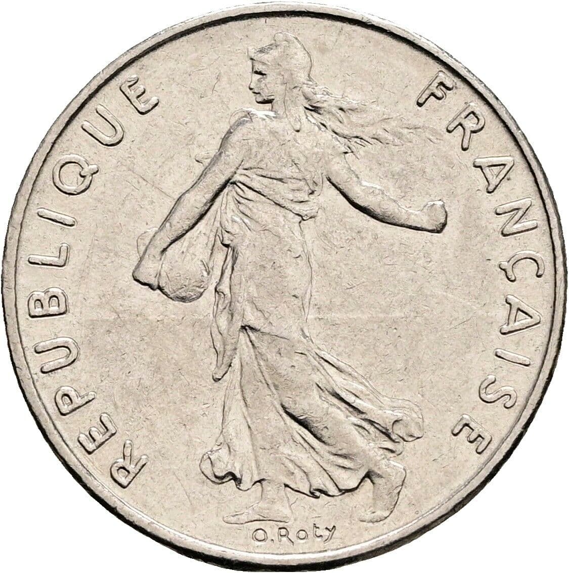 1/2 Franc 1974 – Rückseite