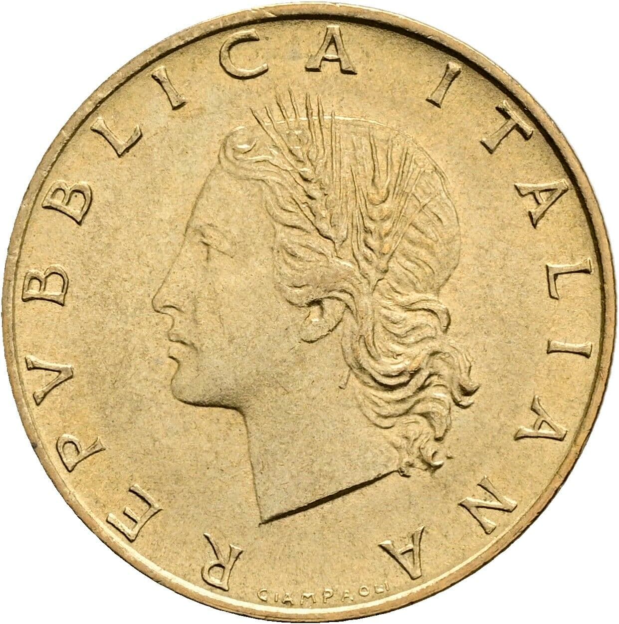 20 Lire 1989 – Vorderseite
