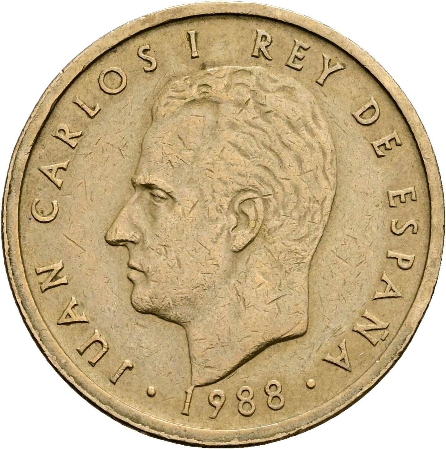 100 Pesetas Juan Carlos (1975-2014) 1988 – Vorderseite