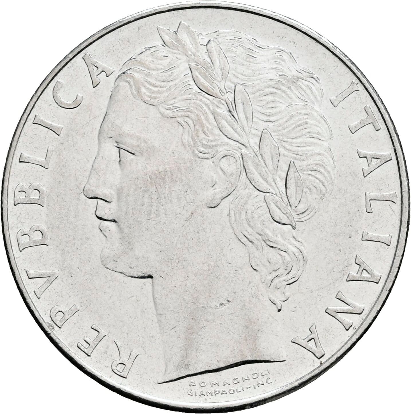 100 Lire 1977 – Vorderseite