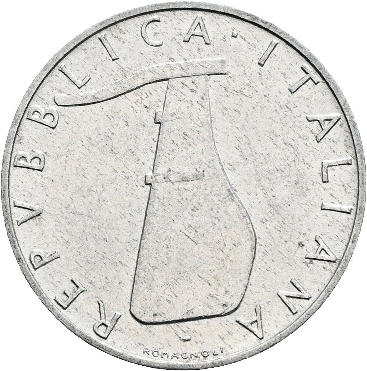 5 Lire 1972 – Rückseite