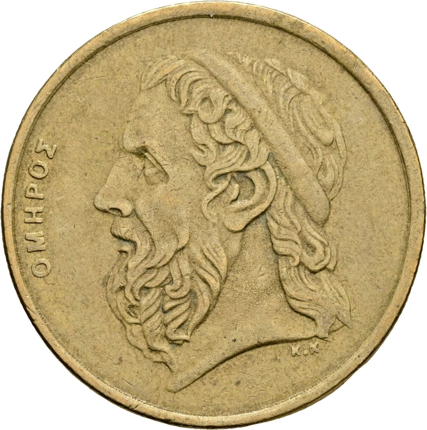 50 Drachmes 1988 – Vorderseite