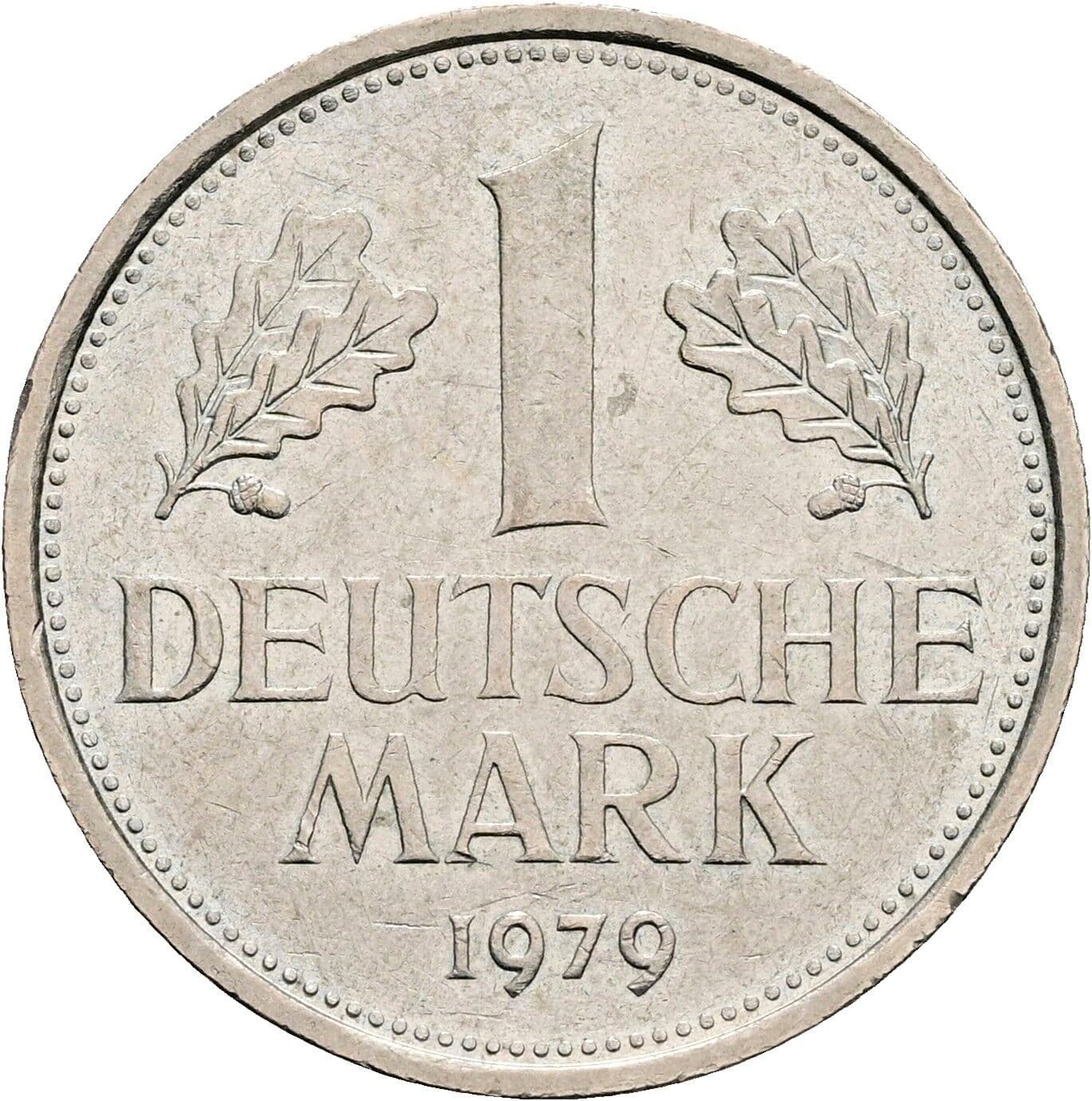 1 Deutsche Mark 1979 D – Vorderseite