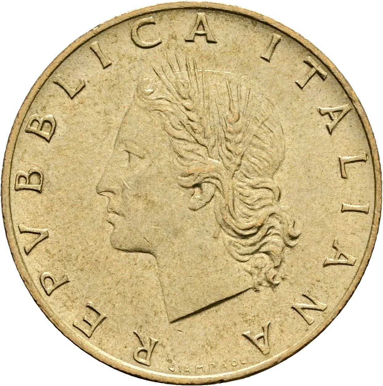 20 Lire 1980 – Vorderseite