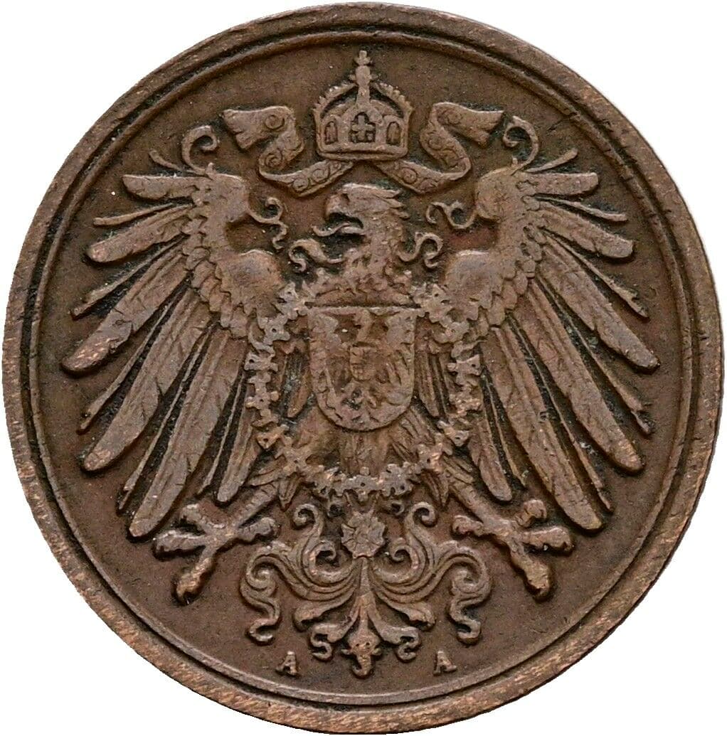 1 Pfennig 1906 A – Rückseite