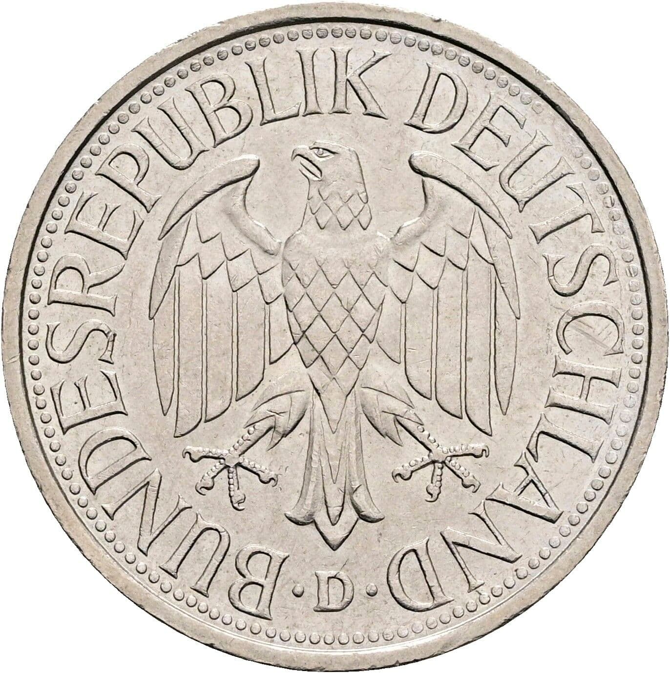 1 Deutsche Mark 1979 D – Rückseite