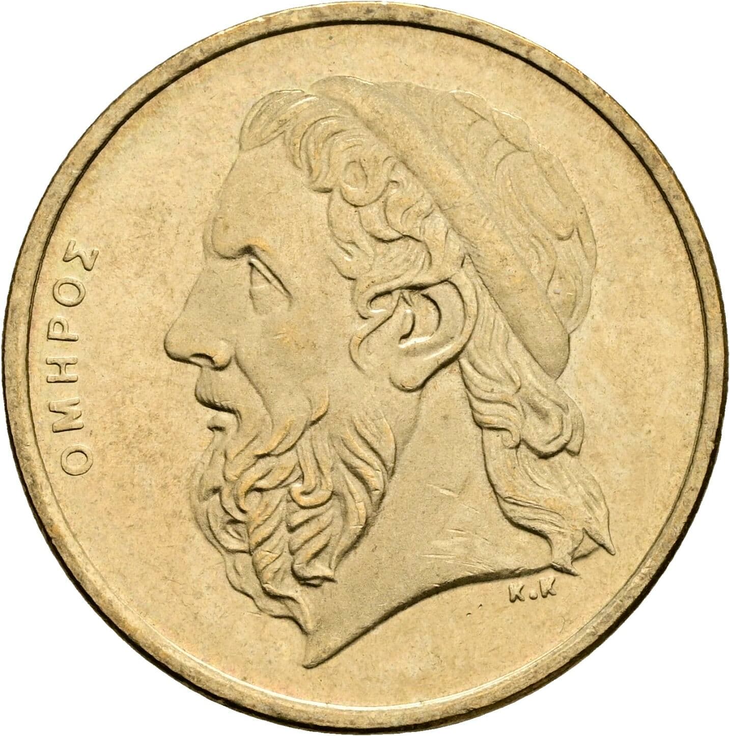 50 Drachmes 2000 – Vorderseite