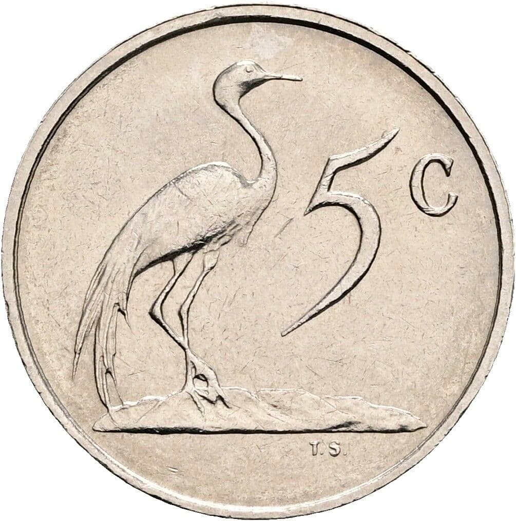 5 Cents 1987 – Vorderseite