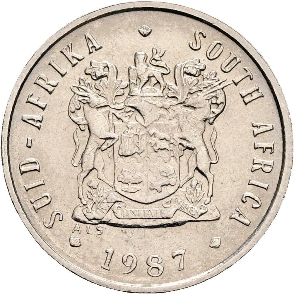 5 Cents 1987 – Rückseite