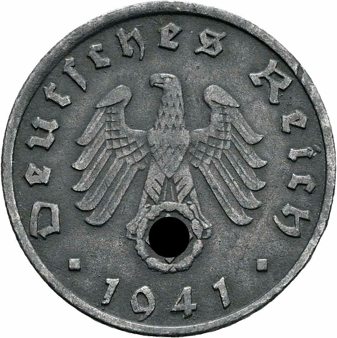 5 Reichspfennig 1941 G – Rückseite