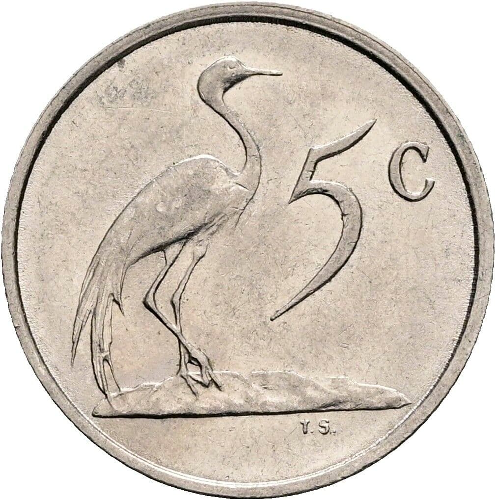5 Cents 1988 – Vorderseite