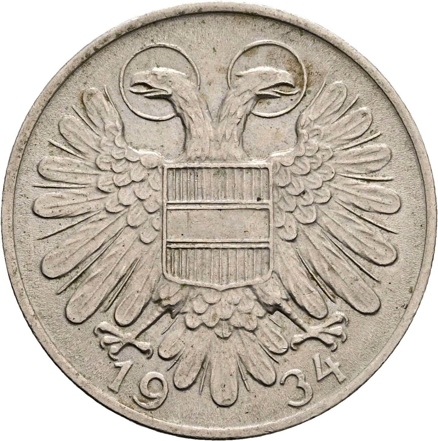1 Schilling 1934 – Rückseite