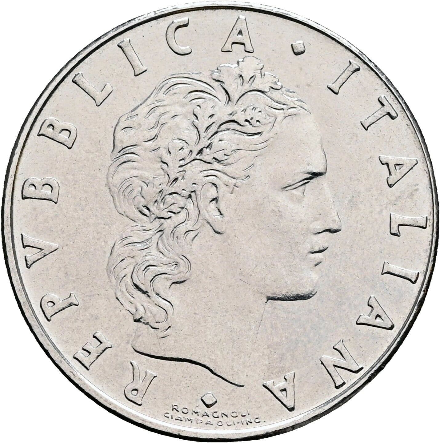 50 Lire 1976 – Vorderseite
