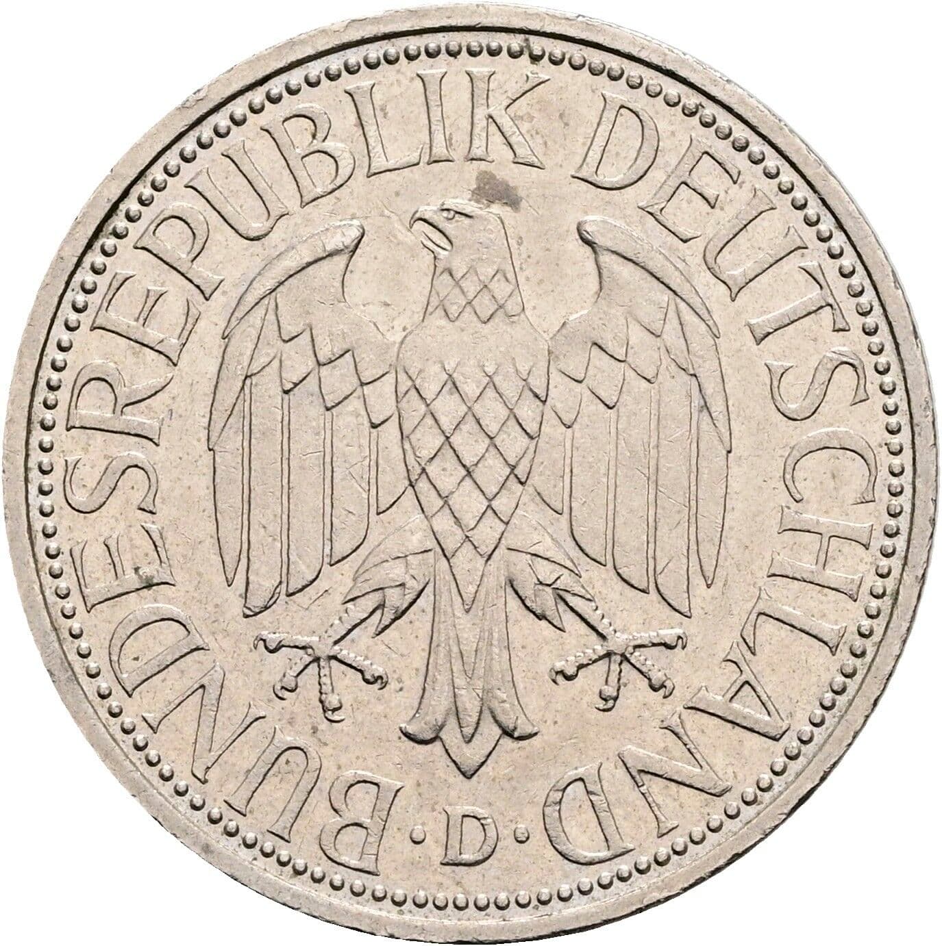 1 Deutsche Mark 1994 D – Rückseite