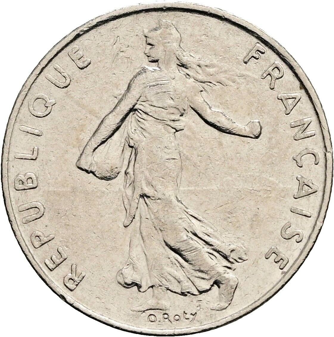 1/2 Franc 1976 – Rückseite