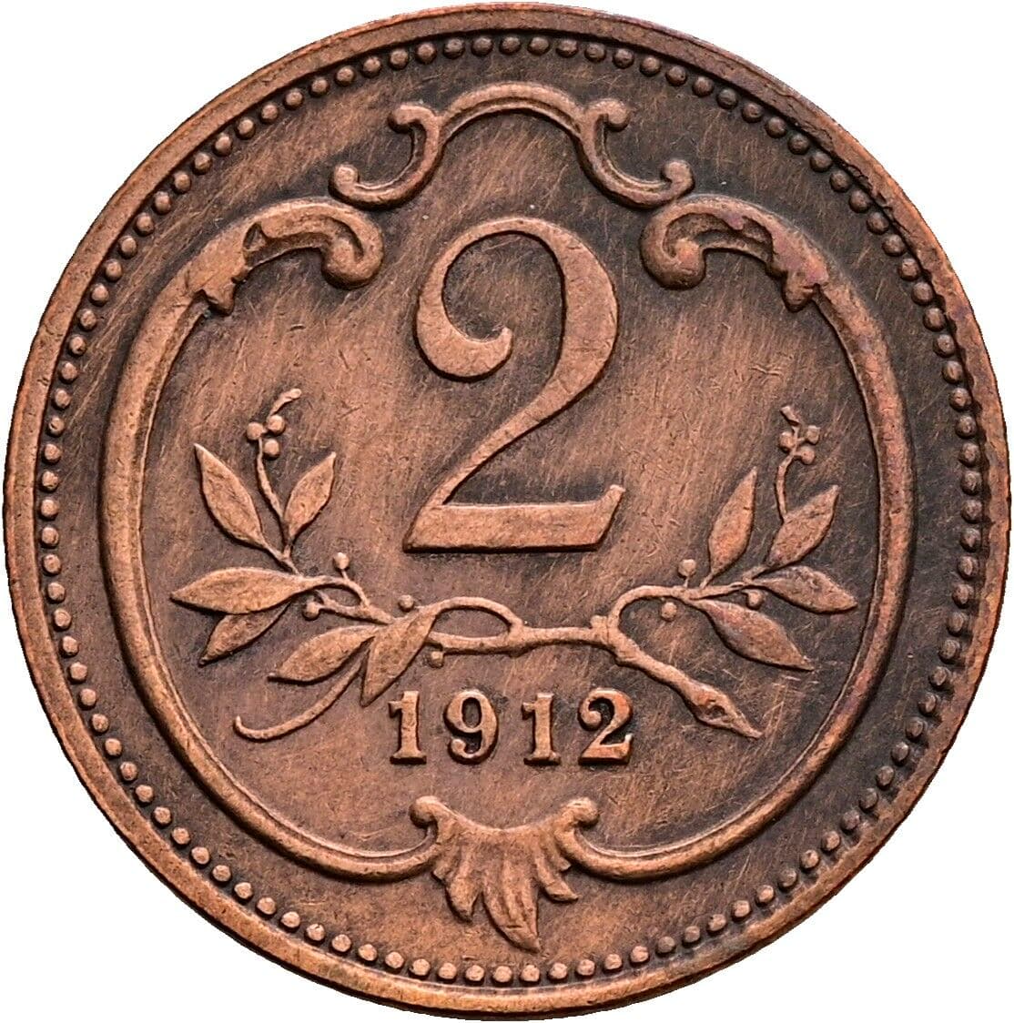 2 Heller Franz Joseph I. 1848-1916 1912 – Vorderseite
