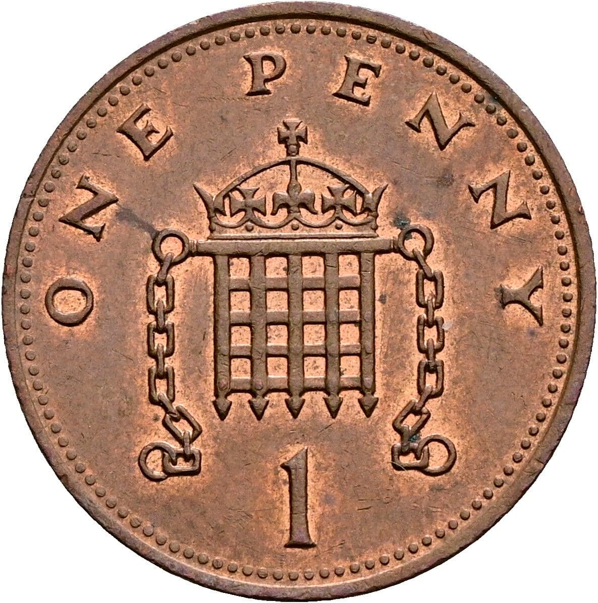 1 Penny Elisabeth II. 1952-2022 1988 – Rückseite