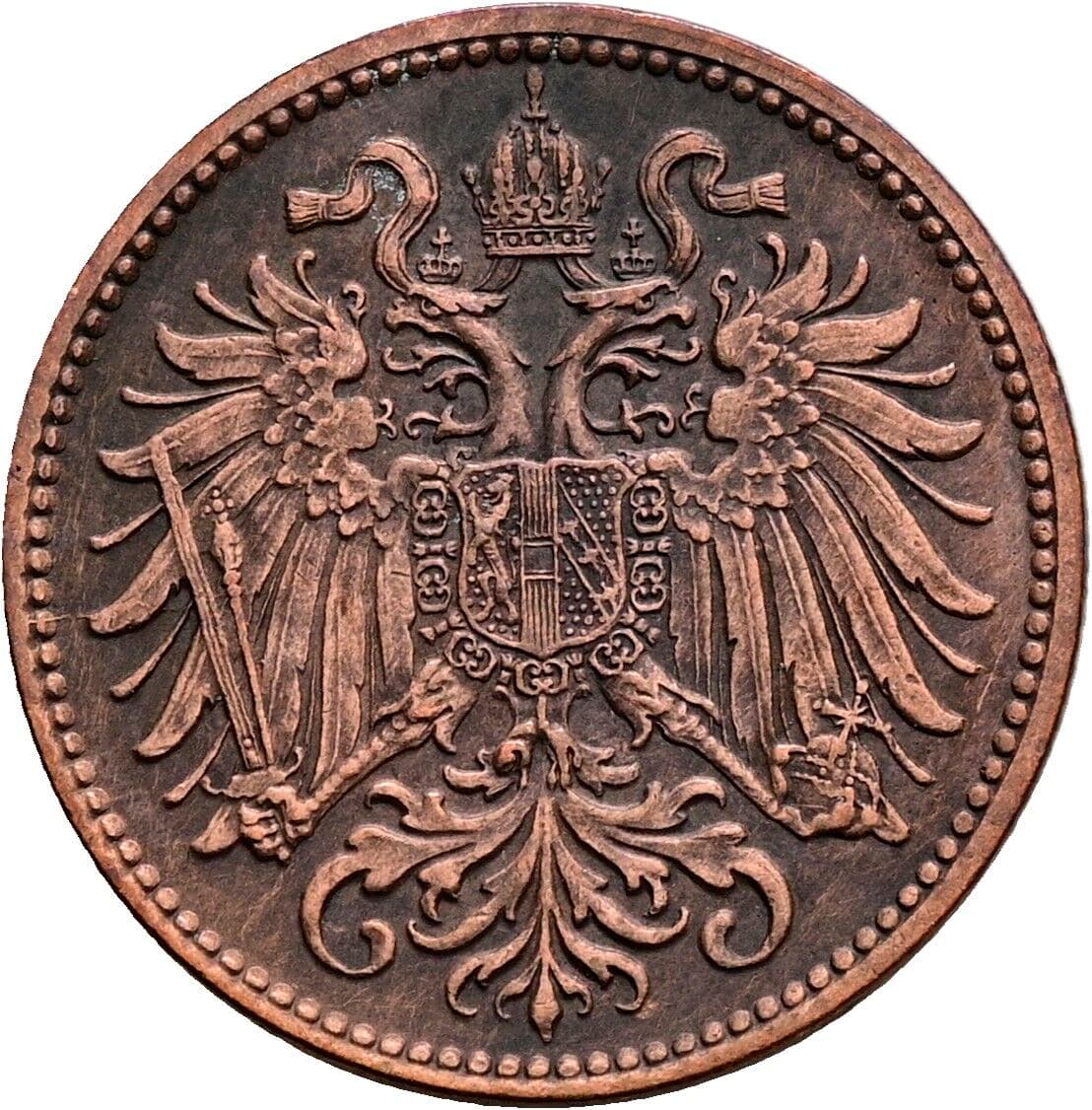 2 Heller Franz Joseph I. 1848-1916 1912 – Rückseite